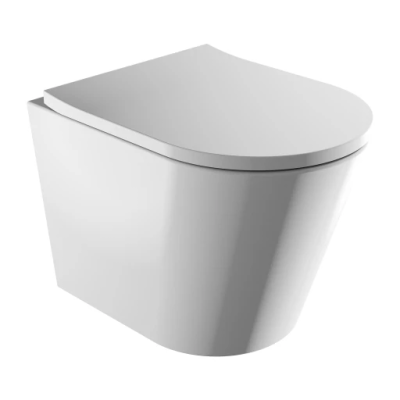 cuvette de WC murale avec abattant frein de chute, 52 x 36 cm - TAMPA