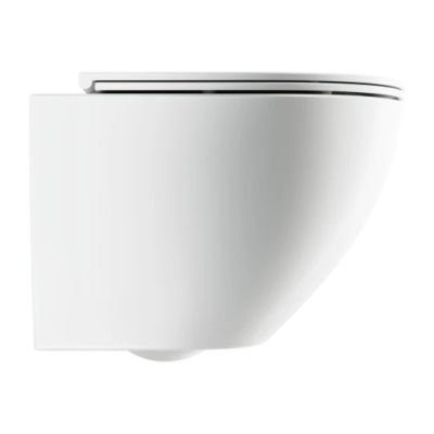copy of OTTAWA - Cuvette de WC murale avec abattant frein de chute, 49 x 37 cm