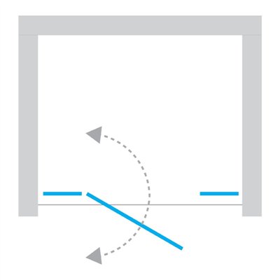NEW SOLEO -  battante simple et deux murs