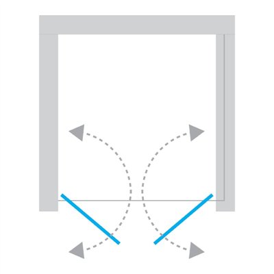 kopia kopia kopia NEW SOLEO - porte de douche battante simple