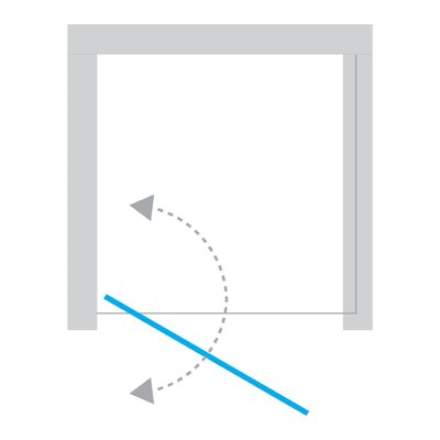 Kopie von Kopie von Kopie von Kopie von NEW SOLEO - porte de douche battante simple