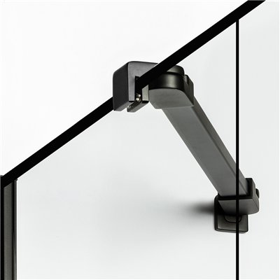 NEW SOLEO -  battante simple avec paroi suplémentaire - motif à carreaux