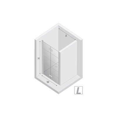 Kopie van Kopie van Kopie van Kopie van NEW SOLEO - porte de douche battante simple