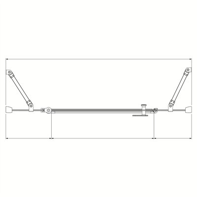 NEW SOLEO -  battante simple et deux murs