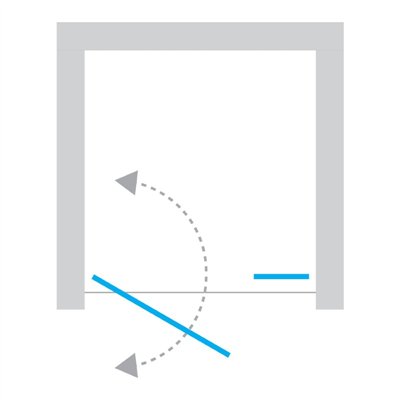 NEW SOLEO -  battante simple avec mur supplémentaire