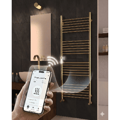 Sèche-serviettes électrique - Avec thermostat connecté - BOHEMIA