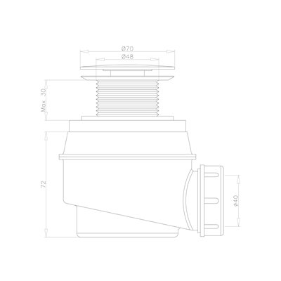 Siphon de baignoire et de douche