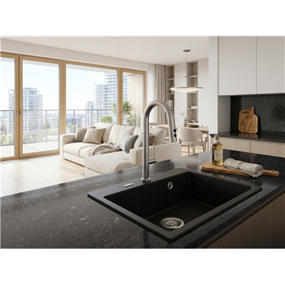 Évier en granit 1 cuve - 60 x 52 x 21 - ANDANTE