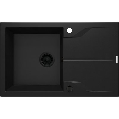 Évier en granit 1 cuve avec égouttoir standard ou compact - 59 x 49 x 19 - ANDANTE