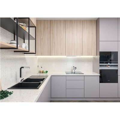 Évier en granit 2 cuves avec égouttoir - 116 x 50 x 22 - ANDANTE