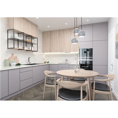 Évier en granit 2 cuves avec égouttoir - 116 x 50 x 22 - ANDANTE