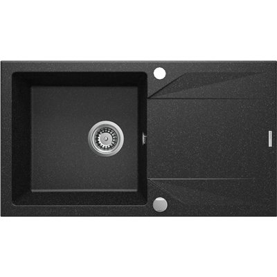 Évier en granit 1 cuve avec égouttoir - 78 x 44 x 19 - EVORA