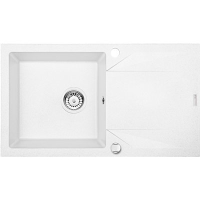 Évier en granit 1 cuve avec égouttoir - 78 x 44 x 19 - EVORA