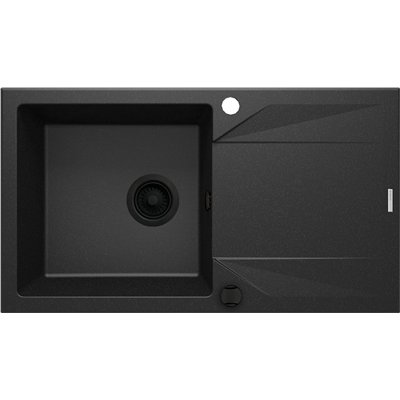 Évier en granit 1 cuve avec égouttoir - 78 x 44 x 19 - EVORA