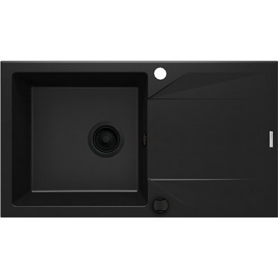 Évier en granit 1 cuve avec égouttoir - 78 x 44 x 19 - EVORA