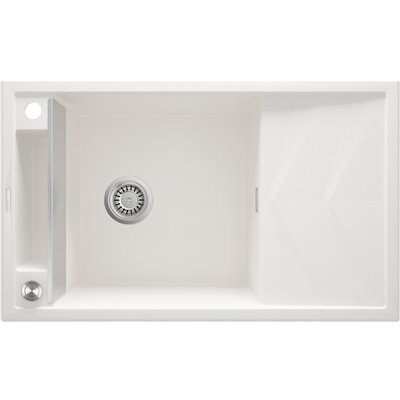 Évier en granit 1 cuve avec égouttoir - 82 x 50 x 21 - MAGNETIC