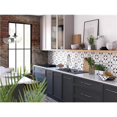 Évier en granit 1 cuve avec égouttoir - 82 x 50 x 21 - MAGNETIC