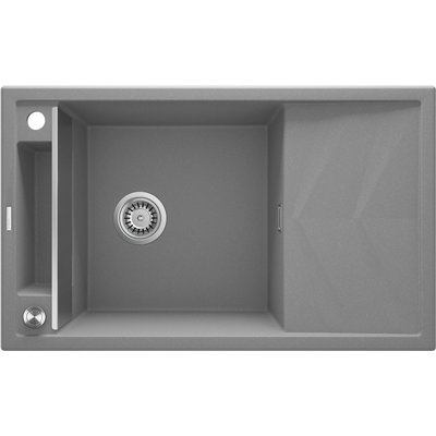 Évier en granit 1 cuve avec égouttoir - 82 x 50 x 21 - MAGNETIC