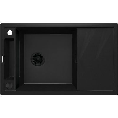 Évier en granit 1 cuve avec égouttoir - 82 x 50 x 21 - MAGNETIC