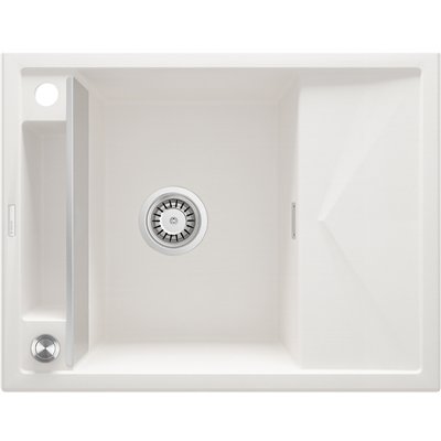 Évier en granit 1 cuve avec égouttoir - 64 x 50 x 21 - MAGNETIC