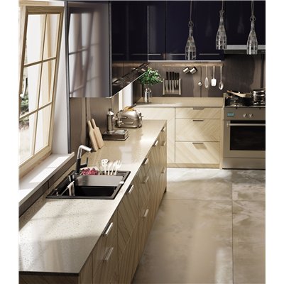 Évier en granit 1 cuve avec égouttoir - 64 x 50 x 21 - MAGNETIC