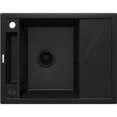 Évier en granit 1 cuve avec égouttoir - 64 x 50 x 21 - MAGNETIC