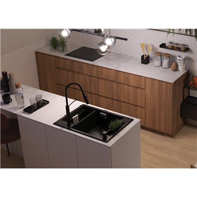 Évier en granit 1,5 cuve sans égouttoir - 69 x 50 x 21 - MAGNETIC