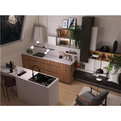 Évier en granit 1,5 cuve sans égouttoir - 69 x 50 x 21 - MAGNETIC