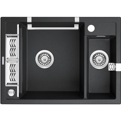 Évier en granit 1,5 cuve sans égouttoir - 69 x 50 x 21 - MAGNETIC