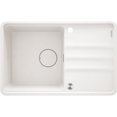 Évier en granit 1 cuve avec égouttoir - 78 x 50 x 22 / 67 x 44 x 22 - MOMI