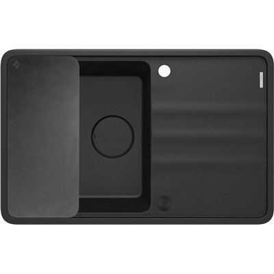 Évier en granit 1 cuve avec égouttoir - 78 x 50 x 22 / 67 x 44 x 22 - MOMI