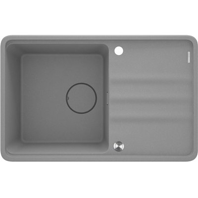 Évier en granit 1 cuve avec égouttoir - 78 x 50 x 22 / 67 x 44 x 22 - MOMI