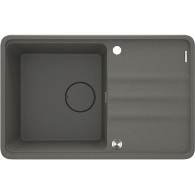 Évier en granit 1 cuve avec égouttoir - 78 x 50 x 22 / 67 x 44 x 22 - MOMI