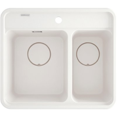 Évier en granit 1,5 cuve sans égouttoir - 60 x 52 x 23 - MOMI