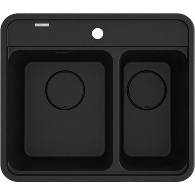 Évier en granit 1,5 cuve sans égouttoir - 60 x 52 x 23 - MOMI