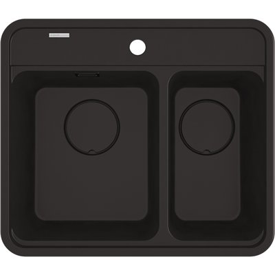 Évier en granit 1,5 cuve sans égouttoir - 60 x 52 x 23 - MOMI