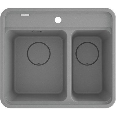 Évier en granit 1,5 cuve sans égouttoir - 60 x 52 x 23 - MOMI