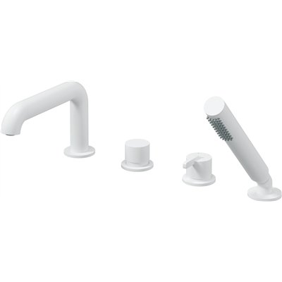 Mitigeur de bain 4 trous avec ensemble de douche- Collection SILIA