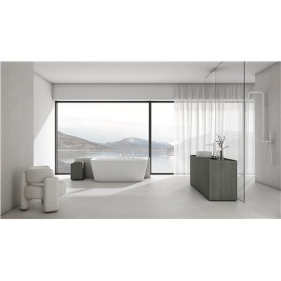 Mitigeur de bain 4 trous avec ensemble de douche- Collection SILIA