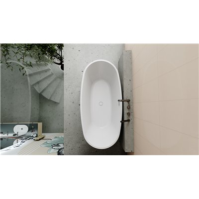 Mitigeur de bain 4 trous avec ensemble de douche- Collection SILIA