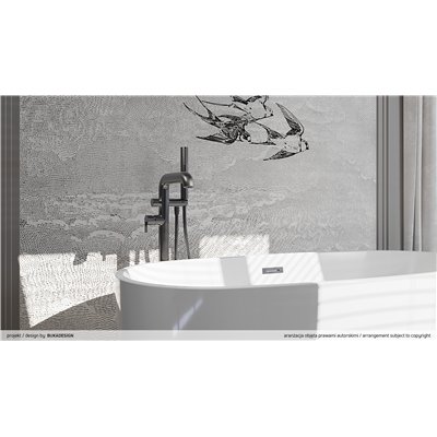 Mitigeur de bain autoportant avec ensemble de douche- Collection SILIA