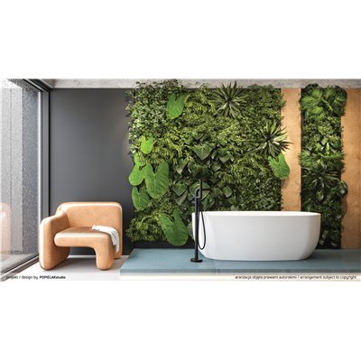 Mitigeur de bain autoportant avec ensemble de douche- Collection SILIA
