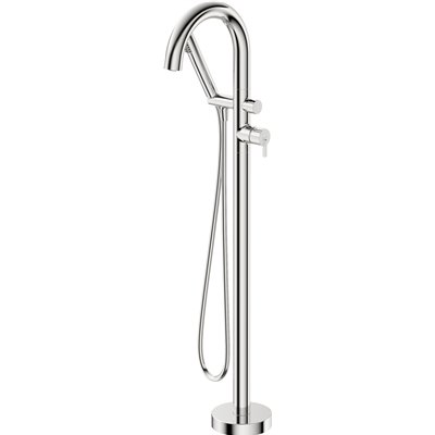 Mitigeur de bain sur pied - bec en U- Collection SILIA