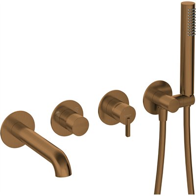 Mitigeur de salle de bain encastré - 4 trous - - Collection SILIA