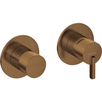 Mitigeur de douche horizontal encastré avec inverseur- Collection SILIA