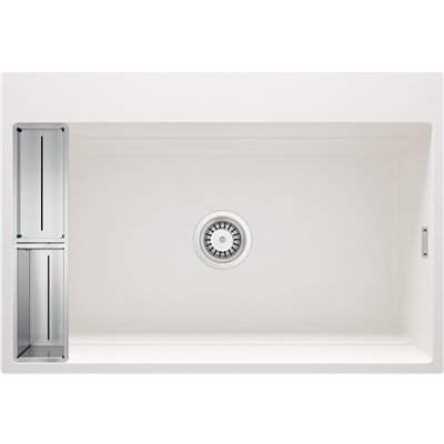 Évier en granit 1 cuve - 76 x 52 x 22 / 56 x 52 x 22 - MAGNETIC