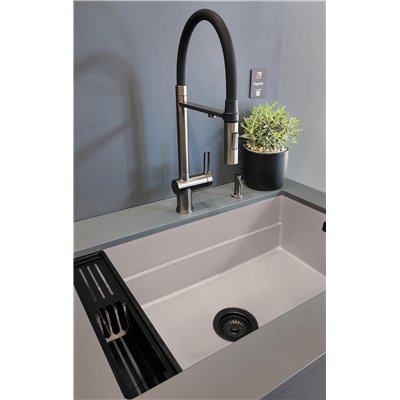 Évier en granit 1 cuve - 76 x 52 x 22 / 56 x 52 x 22 - MAGNETIC