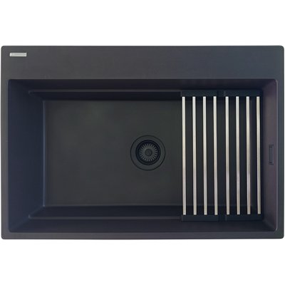 Évier en granit 1 cuve - 76 x 52 x 22 / 56 x 52 x 22 - MAGNETIC