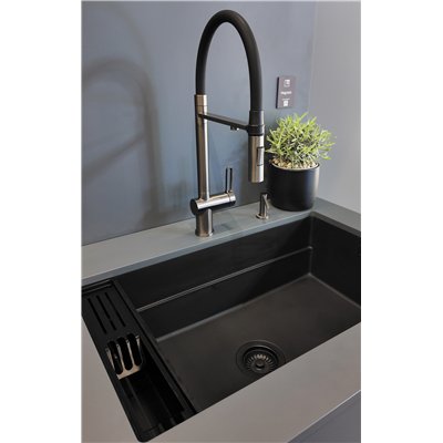 Évier en granit 1 cuve - 76 x 52 x 22 / 56 x 52 x 22 - MAGNETIC