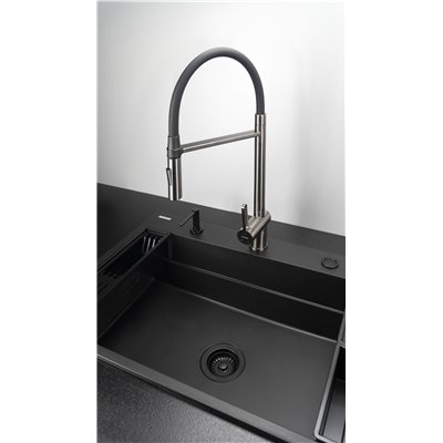 Évier en granit 1 cuve - 76 x 52 x 22 / 56 x 52 x 22 - MAGNETIC